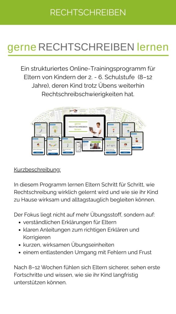 Infobox Rechtschreibtraining