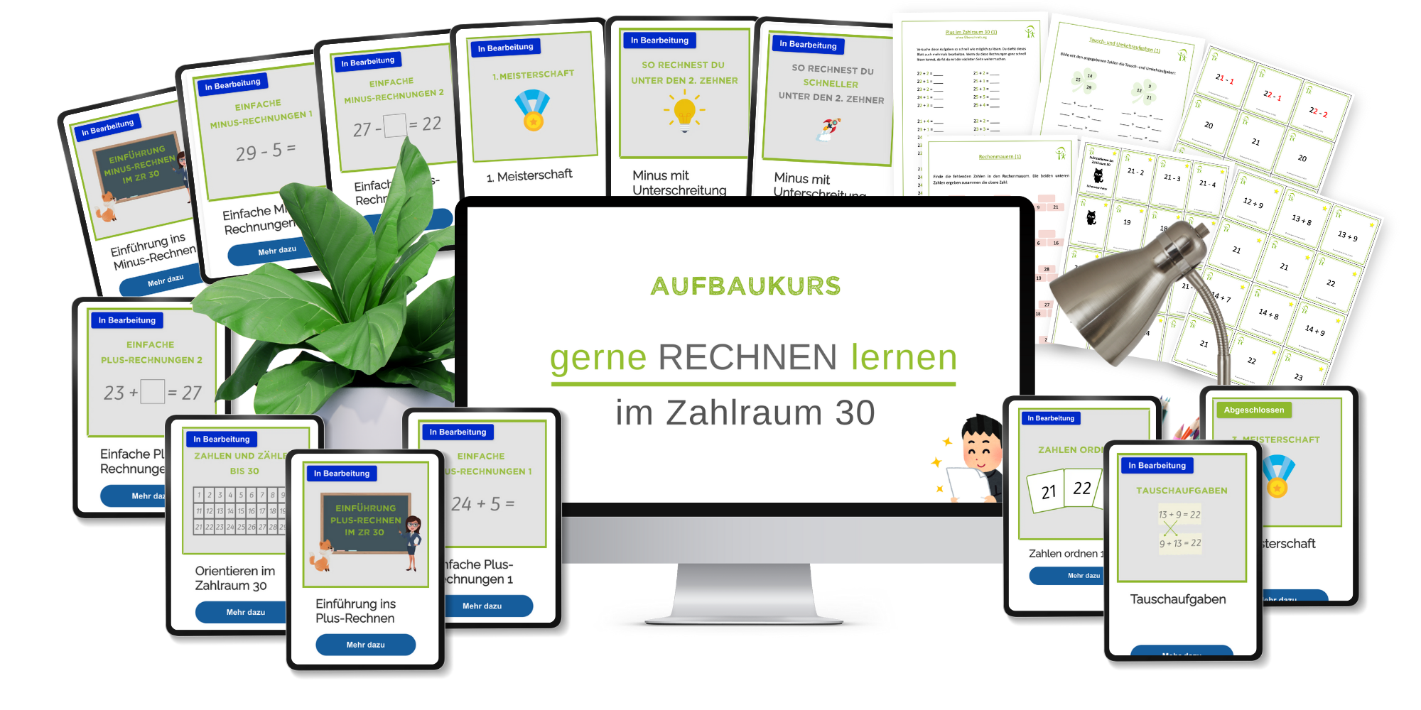 Produktvorschau gerne RECHNEN lernen Zahlraum 30